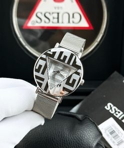 Đồng Hồ Guess GW0527l1 Nữ Dây Mesh Silver Like Auth 36mm (2)