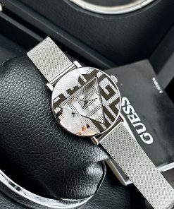 Đồng Hồ Guess GW0527l1 Nữ Dây Mesh Silver Like Auth 36mm (2)