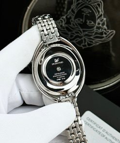 Đồng Hồ Swarovski Crystalline Oval Silver Nữ Dây Kim Loại 36mm (2)