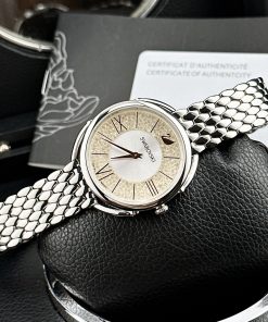 Đồng hồ Swarovski Crystalline Nữ Dây Kim Loại Like Auth 35mm (2)