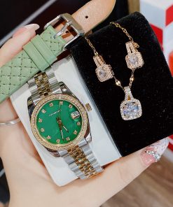 Đồng hồ nữ Hanboro By Huboler đính đá chính hãng 32mm (6)