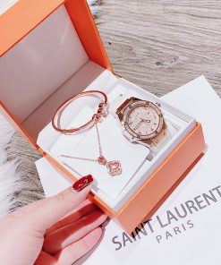 Đồng hồ nữ chính hãng Hanboro đính full đá Swarovski 36mm (5)