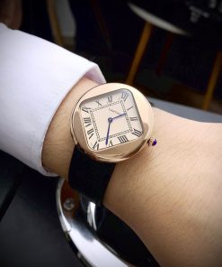 Đồng hồ Cartier Pebble Re-Edition Fake cao cấp nam màu Rose Gold 36mm (2)