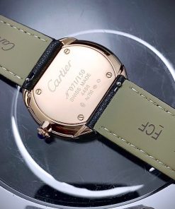Đồng hồ Cartier Pebble Re-Edition Fake cao cấp nam màu Rose Gold 36mm (2)
