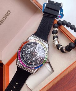 Đồng hồ Hanboro By Huboler chính hãng nam đính đá 42mm