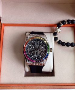 Đồng hồ Hanboro By Huboler chính hãng nam đính đá 42mm