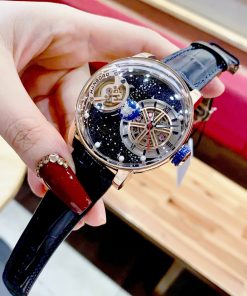 Đồng hồ Hanboro chính hãng màu Rose Gold dải thiên hà 45mm (2)