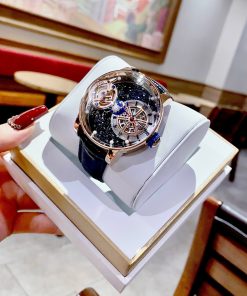 Đồng hồ Hanboro chính hãng màu Rose Gold dải thiên hà 45mm (2)