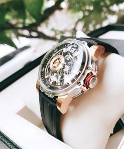 Đồng hồ Hanboro chính hãng nam dây cao su 44mm (2)