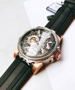 Đồng hồ Hanboro chính hãng nam dây cao su 44mm (2)
