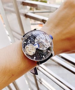 Đồng hồ Hanboro chính hãng nam mặt dải thiên hà 45mm (2)
