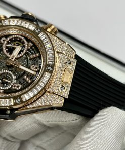 Đồng hồ Hublot Big Bang Unico King Gold đính đá Replica 11 45mm (2)