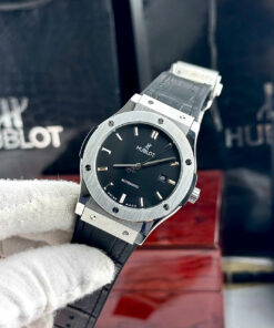 Đồng hồ Hublot nam dây da bọc cao su Hublot Classic Fusion máy cơ màu đen- Dwatch HB7