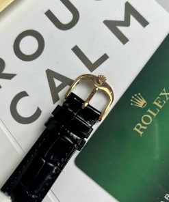 Đồng hồ Rolex Cellini nam mặt đen Replica 11 cao cấp 39mm (2)