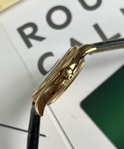 Đồng hồ Rolex Cellini nam mặt đen Replica 11 cao cấp 39mm (2)