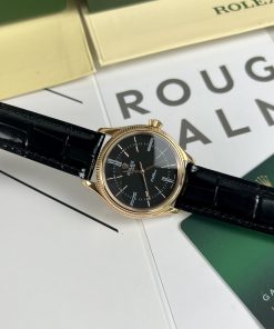 Đồng hồ Rolex Cellini nam mặt đen Replica 11 cao cấp 39mm (2)
