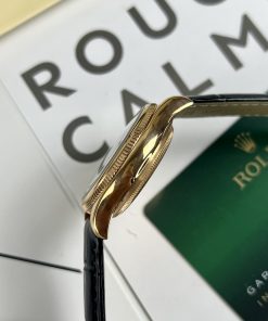 Đồng hồ Rolex Cellini nam mặt đen Replica 11 cao cấp 39mm (2)