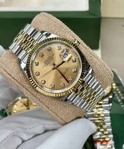 Đồng hồ Rolex DateJust Replica 11 nam dây kim loại 41mm (2)