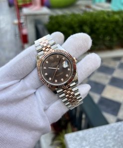 Đồng hồ Rolex DateJust nam mặt Chocolate Replica 11 EW Factory 41mm (2)