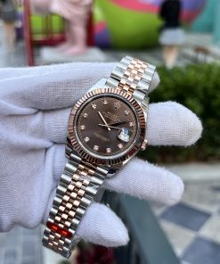 Đồng hồ Rolex DateJust nam mặt Chocolate Replica 11 EW Factory 41mm (2)