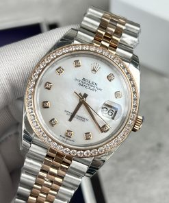 Đồng hồ Rolex DateJust nam mặt khảm xà cừ Replica 11 EW Factory 41mm (2)