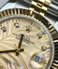 Đồng hồ Rolex DateJust nam mặt lá cây nhiệt đới Replica 11 41mm (2)