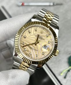 Đồng hồ Rolex DateJust nam mặt lá cây nhiệt đới Replica 11 41mm (2)