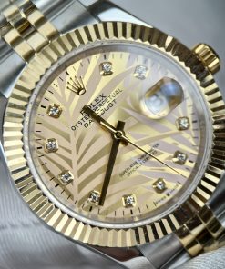 Đồng hồ Rolex DateJust nam mặt lá cây nhiệt đới Replica 11 41mm (2)