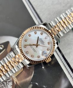 Đồng hồ Rolex DateJust nữ mặt khảm xà cừ Replica 11 EW Factory 31mm (2)
