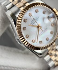 Đồng hồ Rolex DateJust nữ mặt khảm xà cừ Replica 11 EW Factory 31mm (2)