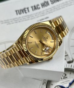 Đồng hồ Rolex Day-Date Replica 11 màu vàng Gold EW Factory 40mm (2)