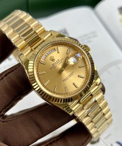 Đồng hồ Rolex Day-Date Replica 11 màu vàng Gold EW Factory 40mm (2)