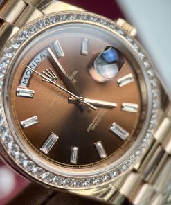 Đồng hồ Rolex Day-Date màu Rose Gold Replica 11 EW Factory 40mm (2)