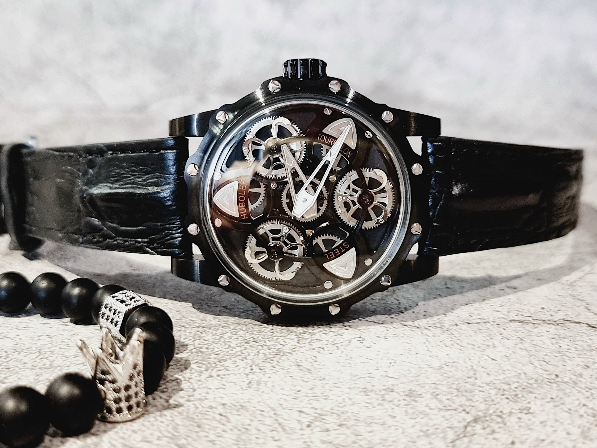 Đồng hồ chính hãng Hanboro By Huboler nam màu đen 44mm (1) Đồng hồ chính hãng Hanboro By Huboler nam màu đen 44mm (2)