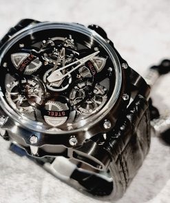 Đồng hồ chính hãng Hanboro By Huboler nam màu đen 44mm (2)