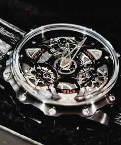 Đồng hồ chính hãng Hanboro By Huboler nam màu đen 44mm (2)