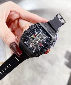 Đồng hồ chính hãng Hanboro By Huboler nam máy cơ tự động 40x48mm (2)