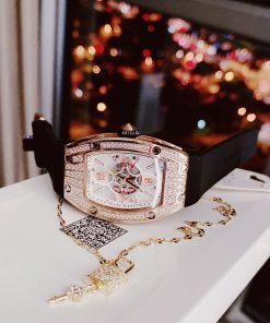 Đồng hồ chính hãng Hanboro By Huboler nữ đính đá 36mm (2)