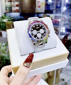 Đồng hồ chính hãng Hanboro Rainbow Unisex dây kim loại 40mm (2)