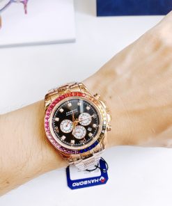 Đồng hồ chính hãng Hanboro Rainbow nam màu Rose Gold 43mm (2)