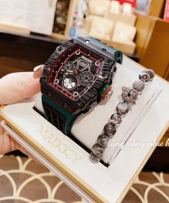 Đồng hồ chính hãng Hanboro nam dây cao su 40x50mm (1)