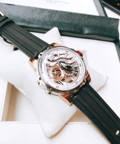 Đồng hồ chính hãng Hanboro nam máy lộ cơ automatic 44mm (2)