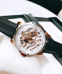 Đồng hồ chính hãng Hanboro nam máy lộ cơ automatic 44mm (2)