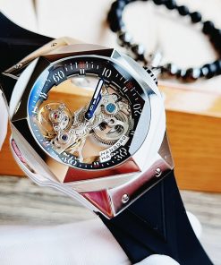 Đồng hồ chính hãng nam máy lộ cơ Hanboro By Huboler 44mm (2)