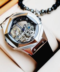 Đồng hồ chính hãng nam máy lộ cơ Hanboro By Huboler 44mm (2)