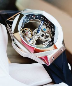 Đồng hồ chính hãng nam máy lộ cơ Hanboro By Huboler 44mm (2)