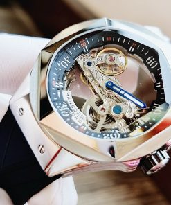 Đồng hồ chính hãng nam máy lộ cơ Hanboro By Huboler 44mm (2)