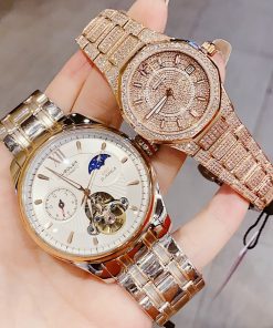 Đồng hồ đôi Hanboro By Huboler chính hãng dây kim loại 3644mm (1)