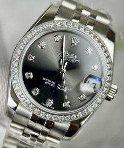 Đồng hồ nam Rolex DateJust Replica 11 nam đính đá EW Factory 41mm (2)