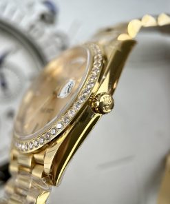 Đồng hồ nam Rolex Day-Date màu vàng Gold Replica 11 EW Factory 40mm (2)